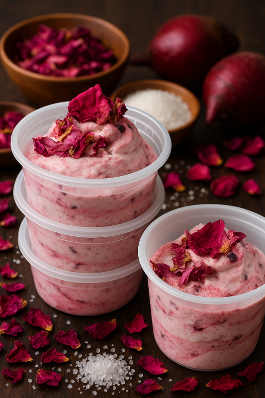 Rose and Beetroot Body Scrub