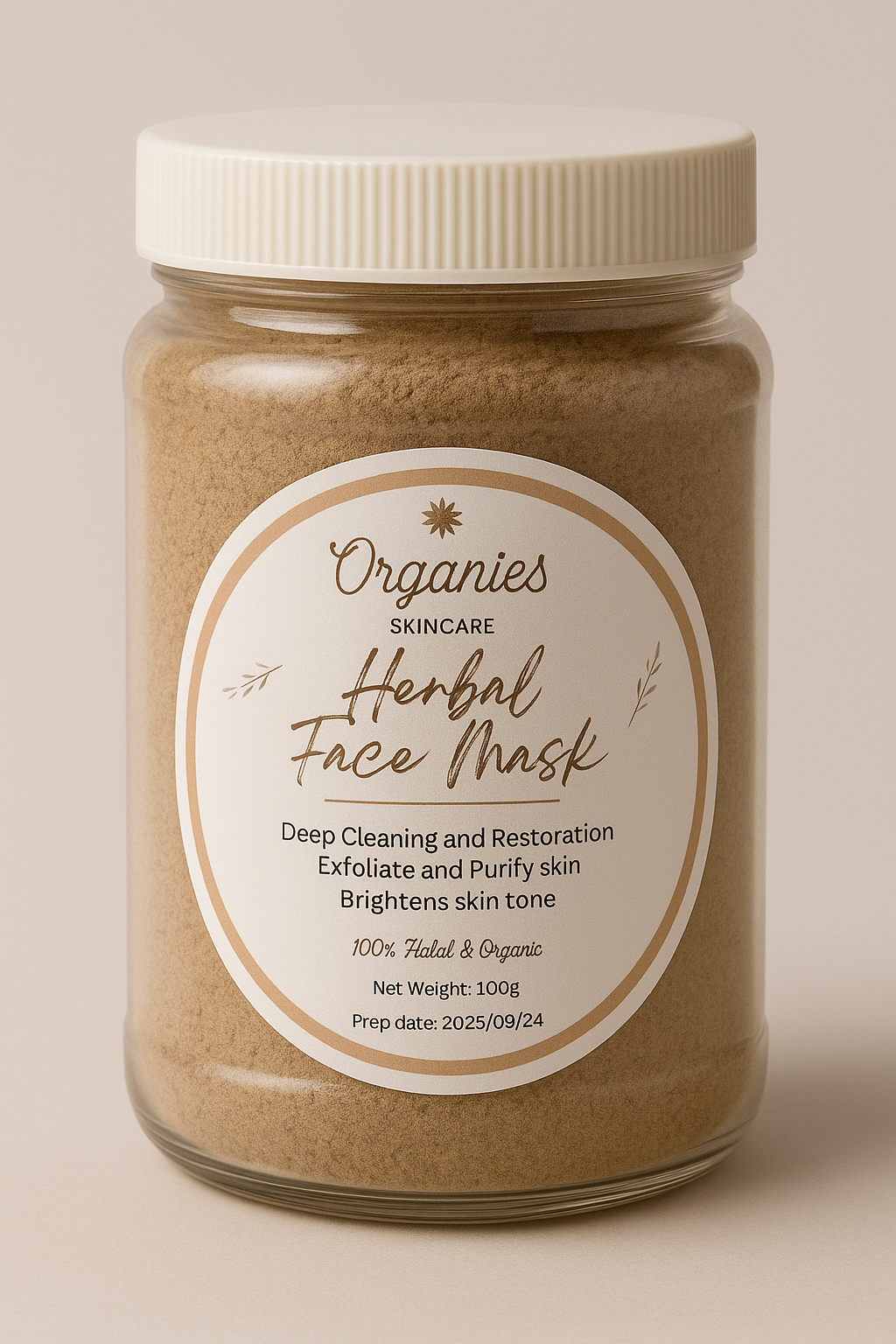 Organies Herbal Face Mask - Coffee Glow
