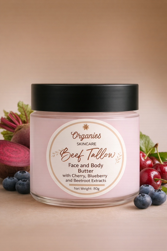 Organies Body Butter with Beef Tallow and Fruit Glycerite